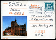 1990: Stralsund, Rathaus und Nikolaikirche